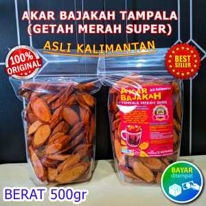 HERBAL SUKU DAYAK ASLI KALIMANTAN - AKAR KAYU BAJAKAH TAMPALA GETAH MERAH SUPER 500 GRAM