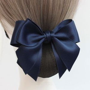 VGMJ Mũ nón Ngọt ngào Khách sạn Cho Cô Gái Nữ Y tá Phụ nữ Mùa Xuân Clip Hairgrips Bìa Net Đuôi ngựa Clip Hàn Quốc Bun Dây Ngắn Cột Lưởi Câu