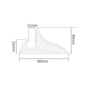 YESMILE 2Pcs Trong suốt/Đen Giá đỡ khung ảnh Nhựa Đa năng Giá đỡ trưng bày bằng nhựa Di động Hỗ trợ khung hình rõ ràng Màn hình hiển thị điện thoại di động trên bàn
