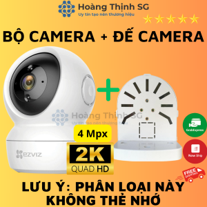 Camera Wifi EZVIZ C6N 4Mpx độ phân giải 2K Xoay 360 đàm thoại 2 chiều camera trong nhà C6N 4Mpx bảo hành 24 tháng