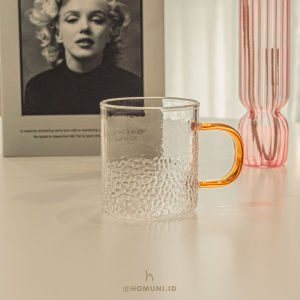 Glass Milk Coffee Cup/Mug Gelas Kaca Transparan/Gelas Minum Kopi Susu Aesthetic Cantik