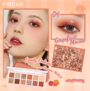 PINKFLASH 12 shades E15 Protouch Eyeshadow Palette High Pigment Long-lasting