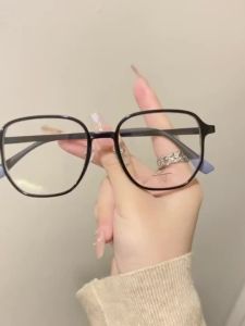 TR90 Photochromic Glasses For Women Men Square Rim 0-300 Graded Eyeglasses For Nearsighted Anti-blue Light
