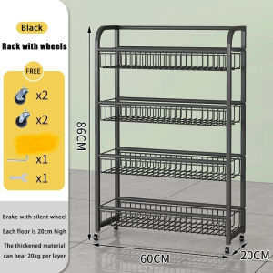 4 layers Supermarket Shelves for store basket rack grocery storage organizer pharmacy kitchen organizer space savers