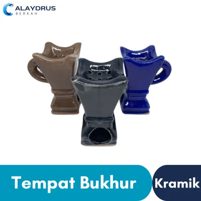 Tempat Wadah Bakar Dupa Bukhur Bukhoor Bakhoor Arab / Mabkhara Prapen Perapen Keramik Tempat Pembakaran Dupa Buhur Bukhor Bakhor Kerucut Murah