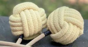 Kevlar wick Fire show เชือกเคฟล่า หน่วงไฟ ทนความร้อนสูง เป็นอุปกรณ์ แสดงโชว์ ระบำไฟ คบเพลิงไฟ  ขนาด 6 มม x 40 นิ้ว  ( 6 mm. x100 cm ) ต่อ หน่วยคำสั่งซื้อ