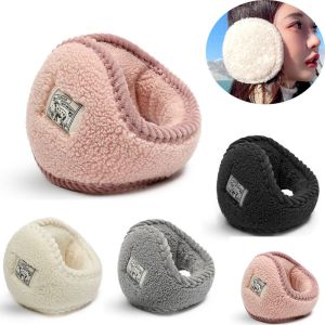 ADAM Ski Wear Ear Muffs Cover Solid Earcap Lamb Wool Women Earmuffs Ear Protect Warm Earmuff