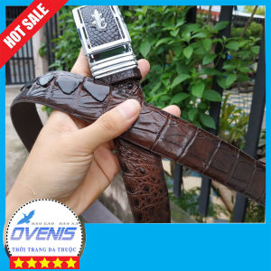 [FREE SHIP] Thắt Lưng Da Cá Sấu Liền 4 cm [PHIÊN BẢN CÓ GÙ RẤT ĐẸP]