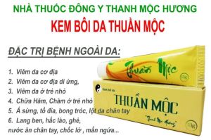 [Hà Nội] Kem bôi da Thuần Mộc 16g Thanh Mộc Hương giúp mềm da giảm chàm nấm ngứa hắc lào chàm sữa an toàn hiệu quả [Thanh Mộc Hương Hà Nội]