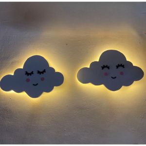 Lampu kamar anak LED lampu awan lampu hiasan dinding lampu tidur lampu awan aesthetic