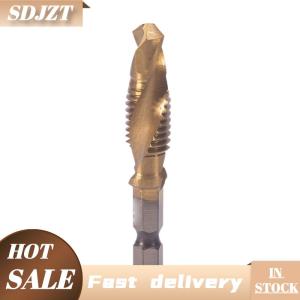 SDJZT M3-M10 Hex Shank Titan mạ HSS tay vít Chủ Đề Số liệu tap khoan bit