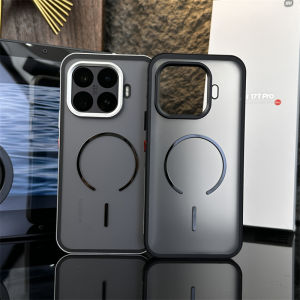 Magnetic Case For Xiaomi 17T Pro Case For MagSafe Aluminium Alloy Metal Frame Matte Transparent Acrylic Cover