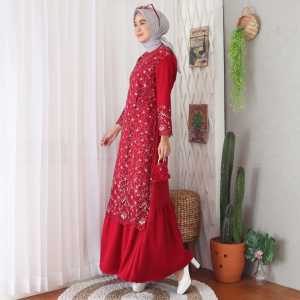 (SALE!) Gamis Maxi Dress Pesta Kondangan PRAMITHA TILLE Bridesmaid Lebaran