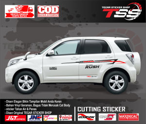 sticker mobil rush sticker mobil toyota rush sticker mobil rush keren sticker motif variasi body mobil