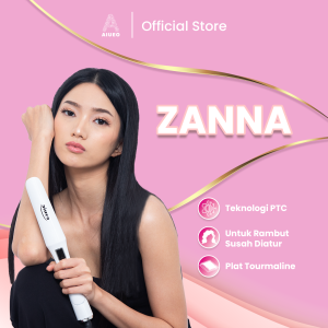 Catokan AIUEO Zanna 2238 Catok Curly Hair Straightener Kabel Putar Bergaransi 18 Bulan