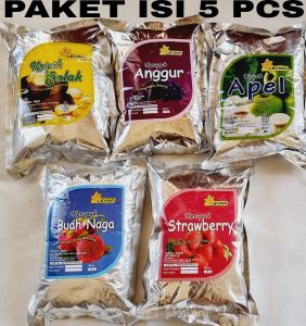 PROMO PAKET ISI 5 BUNGKUS KERIPIK DAN KRUPUK BUAH