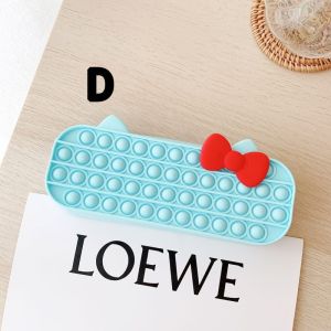 Kotak Pensil Pop it Rainbow Tempat Pensil Alat Tulis Sekolah / Case Pop it Fidget toys