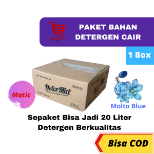 Bahan Detergen Cair DETERMAT MATIC Rendah Busa Sabun Cuci Baju Laundry Tidak Panas Di Tangan