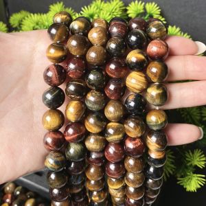 Thousand Crystals and Ten Thousand Beads Natural Red Tiger Eye Stone Loose Beads Bracelet Semi-Finished Handmade Product diy Ornament Accessories