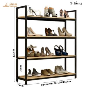 VNS-020 Kệ Khung Sắt Trưng Đồ Shop Cửa Hàng. Kệ Kho Lắp Ráp Đa Nang Để Hàng 456 Tầng