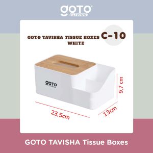 Goto Tavisha Tempat Tisu Kotak Tissue Box Organizer Tisue Kayu Estetik