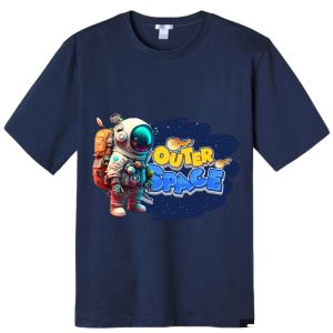 PVJ Kaos Outer Space Astro Anak Laki laki dan Perempuan Lengan Pendek Untuk Usia 1-10 Tahun