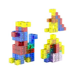 COMPILA Plastic Puzzle ic Cube Learning Sensory STEM Toy Building Blocks Cube Childrens Toys DIY 3D Building Toys ic Toddlers Preschool