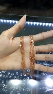 Kalung Holo Ukir Perak 925 & Sepuh Emas Rosegold