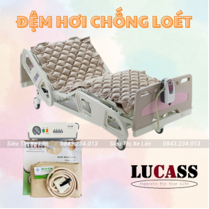Nệm Hơi Chống Loét Cho Người Già Lucass LC79 - Đệm Chống Loét Cho Người Bệnh Nằm Giường Lâu Ngày Chống Lở Loét