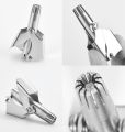 Nose Trimmer for Men Stainless Steel Manual Trimmer for Nose Vibrissa Razor Shaver Washable Nose Ear Hair Trimmer Care T. 
