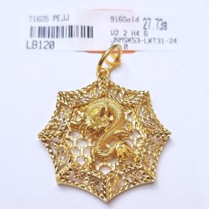 JIN JING LOKET DRAGON EMAS 916 TULEN 27.73g