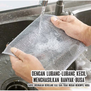 Kain Lap Kawat Dapur Bentuk Petak Halus Untuk Membersih Panci Dan Piring Kain Cuci Piring Kawat - SYS