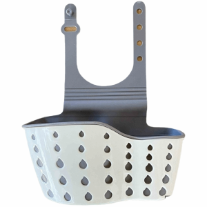 OWMXZL Hanging Storage Drain Basket Silicone Adjustable Hanging Drain Basket Soft Kitchen Accessories Kitchen Sink Holder Bathroom