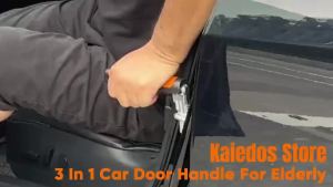 Kaiedos Car Door Handle for Elderly 3-in-1 Car Handle Assist for Seniors Portable Auto Cane Vehicle Support Handle 500 lbs Capacity Non-Slip Door Assist Bar (Orange 2-Pack)