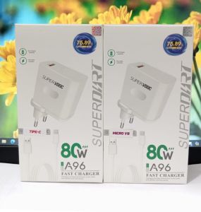 Charger HP OPP A96 80W Fast Charger Super VOOC Support Fast Charging