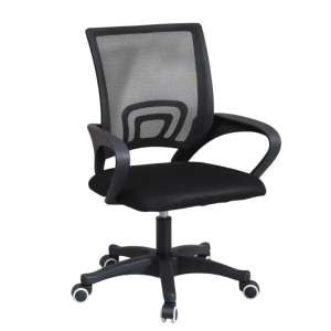 LLI Kantor OC-1 Ergonomis Angkat Putar Hidrolik Kursi Belajar Full Mesh Minimalis Non-Reclined Office Chair Kursi Boss Kursi Jaring Staff Tanpa Headrest