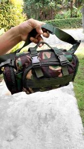 Tas Selempang Pinggang Pria Loreng Tactical Army
