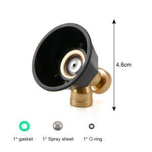 Ktools Black Whirlwind Alloy All Copper Nozzle Sending Spray Pads Agricultural High Pressure Spray Nozzle Atomization Copper Sprinkler Head alloy Nozzle Sprayer