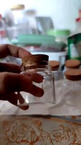 Small Glass Bottles with Wooden Corks 50ml and 60ml for Art Crafts Storage Party Decoration Wedding