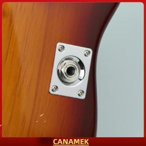 Miễn phí vận chuyển✨ Điện Guitar Jack Đầu Ra tấm vuông kim loại ổ cắm tấm chất lượng cao thay thế một phần cho guitar điện sửa chữa