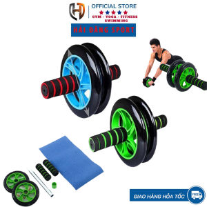 Con Lăn Tập Bụng 2 Bánh Con Lăn Tập Gym AB Tại Nhà TẶNG Thảm Lót Gối