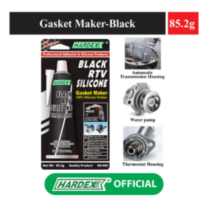HARDEX Black RTV Silicone Gasket Maker - 85.2g (RS-660)