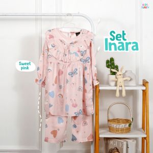 Setelan Anak Lengan Panjang Set Rayon Inara 1-10 Tahun