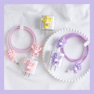 Vỏ Bọc Bộ Chuyển Đổi Nguồn iPhone Vỏ Bảo Vệ Hoạt Hình Cho Iphone 13 11Pro Max 12pro Vỏ Bọc Bảo Vệ Dây Cáp Cuộn [Cchoice]