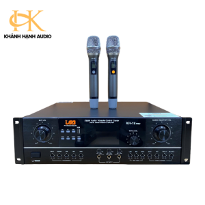 Đẩy liền vang liền mic JA KH-19Pro 2 Kênh 1600W Main công suất KH19 Pro có Chống Hú USB Bluetoothc Optial