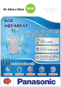 Combo 10 tem dán máy giặt PANASONIC