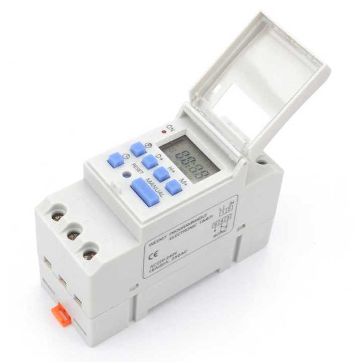 Timer Programmable Time Switch Relay 16A 220V 2000W / Relay Otomatis ...