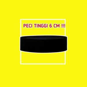 Kopiah Hitam Premium Tinggi AC Santri.store7 - Ukuran Anak/Dewasa - Bisa COD