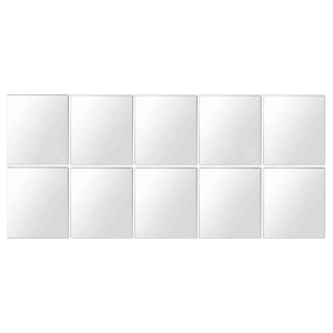 YITAQI 10 pcs Acrylic Wall Stickers Mirror Shatterproof DIY Glass Stickers Decorative Thicken Self-Adhesive Mirror Home
