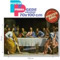 Poster Prima REPRODUKSI LUKISAN : THE LAST SUPPER - PERJAMUAN TERAKHIR karya PHILIPPE DE CHAMPAIGNE #PT004 - ukuran 70 x 100 cm. 